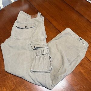 Kakadu Traders Khaki Cargo Holster Canvas Pants Size Mens Medium (36X32) Outdoor
